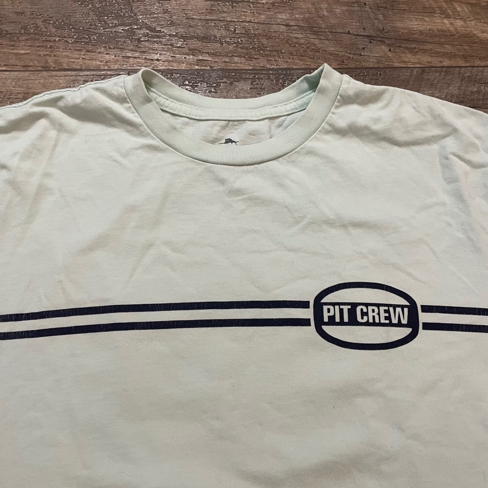 Tommy Bahama Relax Mens Pit‎ Crew Thrill of the Grill BBQ T-Shirt Green Medium